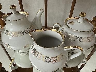 Наборы с позолотой! 1. Чайник, сахарница, молочник «Довбыш» 2 — 9