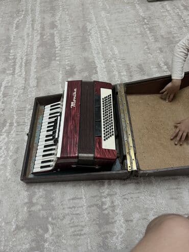 стойка микрафона: Аккордеон клавишный, корпус в красном перламутровом цвете — 1