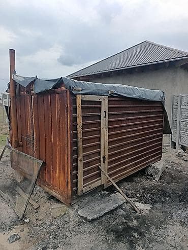 Вагоны: Бытовка/вагончик металлический с печью - Материал: металл, каркасный — 2