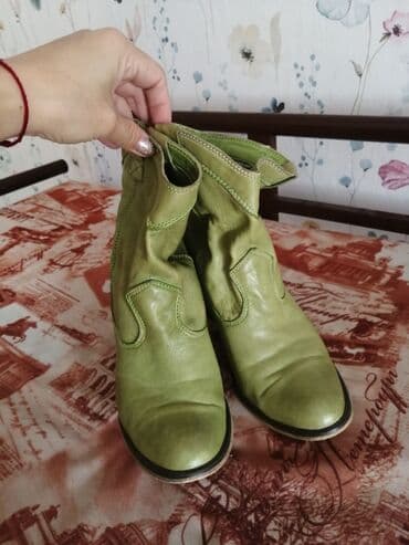 берцы летние: Кожные. Полу сапошк весна осень. Каблук 6 см — 3