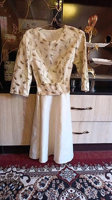 платье с рубашкой двойка: Женский комплект одежды и аксессуаров 1) Платье белое с черным — 4