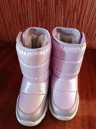 обувь зимний: Детские зимние дутики ERKE - Цвет: перламутрово‑розовый с лёгким — 4