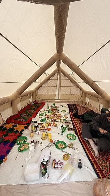 Аренда Палатка 12кв метр Просторная надувная палатка для кемпинга -