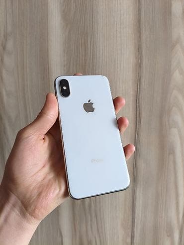 IPhone X, Б/у, 64 ГБ, Белый, 100 %