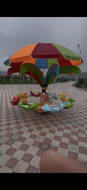 батут горка: Детские качели, Подвесные Для улицы, Металл — 3