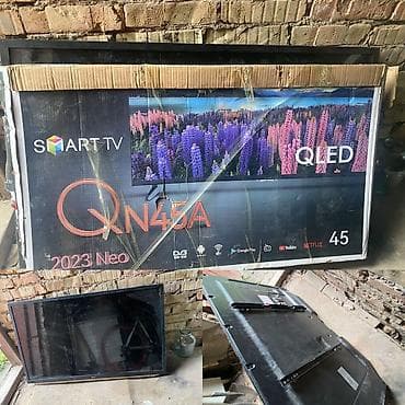 забыл: Продам телевизор Samsung QLED 45” (QN45A Neo, Smart TV) 🔥 📺 Большой — 1