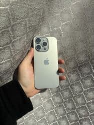 бу стралный: IPhone 15 Pro, Колдонулган, 128 ГБ, Natural Titanium, 92 % — 1