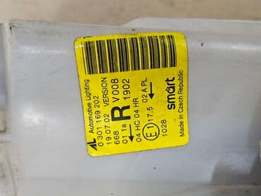 авто в нерабочем состоянии: Передняя правая фара Умные 2002 г., Б/у, Оригинал, Германия — 13