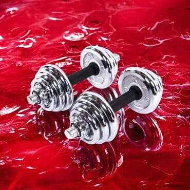 Гантели профессиональные разборные Каждая гантель по 10кг Комплект