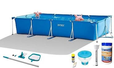 Спорт и хобби: Прямоугольный каркасный бассейн Intex 28273 Rectangular Frame - — 4