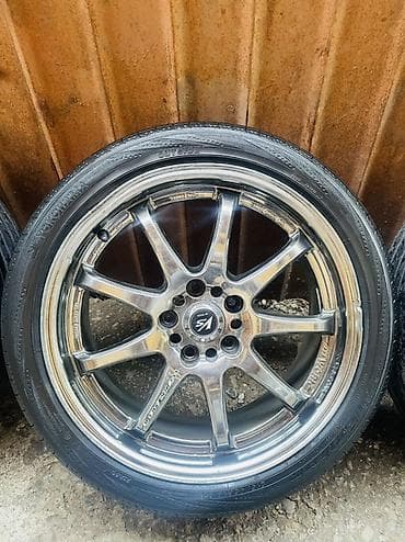 арзан ал: Дөңгөлөктөр монтажда 215 / 45 / R 18, Жай, Колдонулган, Комплект, Жеңил унаалар, Куйма, тешиктери - 5 — 3