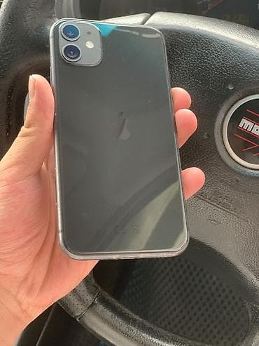 ios: IPhone 11, Б/у, 64 ГБ, Черный, 74 % — 1