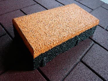 техническая резина: Резиновая плитка с рисунком французский веер размеры. 350мм*350мм — 3