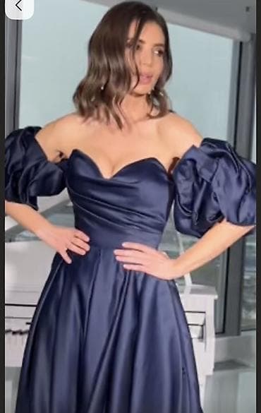 итальянский платье: Вечернее платье макси с открытыми плечами и объемными съемными — 2