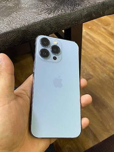 apple 12pro: IPhone 13 Pro, Б/у, Голубой, Защитное стекло — 3