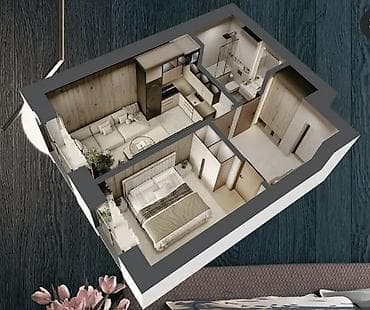 group: 2 комнаты, 46 м², Элитка, 1 этаж, Готовая ПСО (под самоотделку) — 2