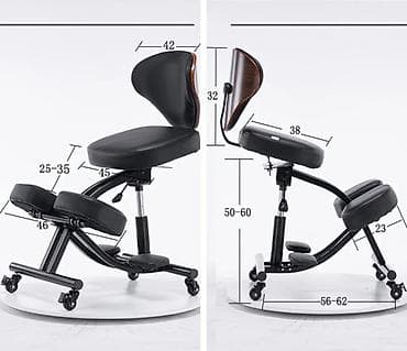 Офис шкафтары: Кеңсе отургучу, Колдонулган, түсү - Кара, Башка материал — 3