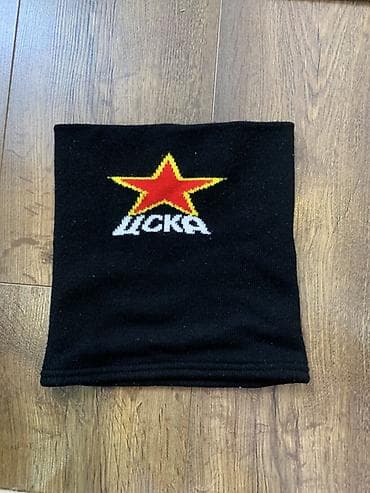 Шарф, Б/у, Унисекс, цвет - Черный