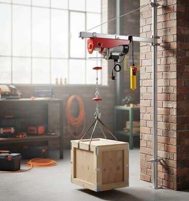 купить оборудование для ремонта телефонов: Лебедка RODEX с красным корпусом и черными элементами. Устройство — 1