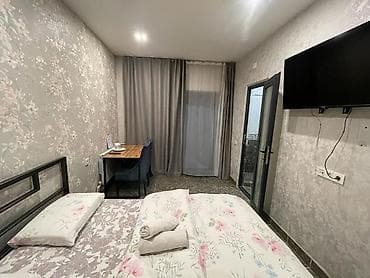 аренда квартир в аламедин 1: 1 бөлмө, Душ кабинасы, Жаздык, жууркан-төшөк каптары, Кондиционер — 2