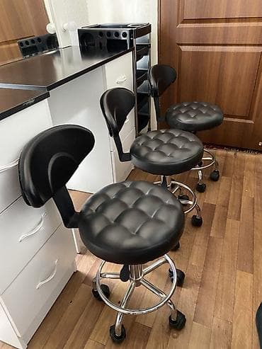 3 шт Профессиональные кресла-стулья на колесах для салона