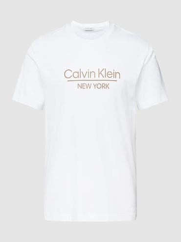 одежда мужское: Мужская футболка, XL, 2XL, Calvin Klein, Новый, цвет - Белый, Самовывоз, Бесплатная доставка, Платная доставка — 3