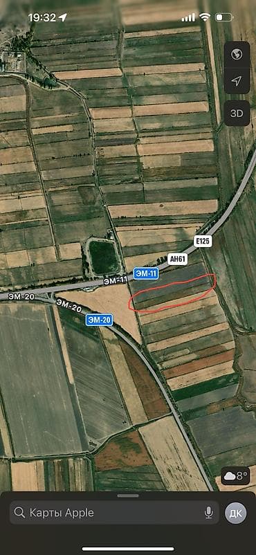 поливный земля: 100 соток, Для сельского хозяйства, Тех паспорт — 3