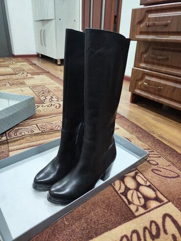 женская обувь больших размеров из германии: Сапоги, 40, Marco Tozzi, Новый, цвет - Черный, Самовывоз, Платная доставка, Бесплатная доставка — 10