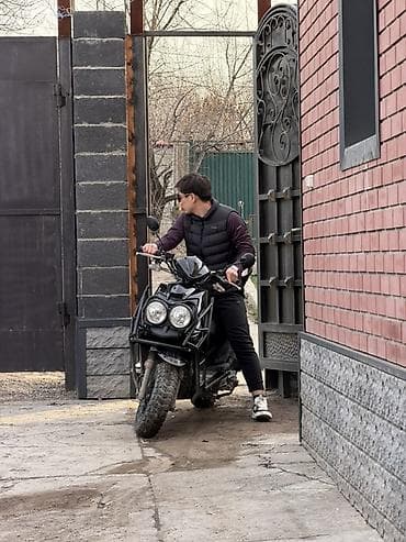 bid e2: Скутер Dongfang (черный) – городской/полунедорожный скутер с мощной — 3