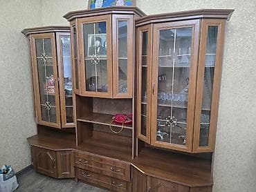 шкаф купе в прихожую мебель шкафы: Стенка-шкаф, Тип стенки-шкафа: Модульная, Для зала, Особенности: Для хранения посуды — 3