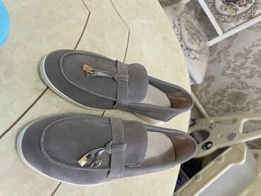 лоро пиано обувь женская летняя: Лоферы, 38, Loro Piana, Новый, цвет - Серый, Платная доставка, Самовывоз — 4