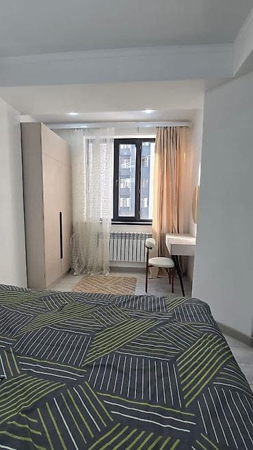 сдаю квартиру в чолпон ата: 1 комната, 46 м², 5 этаж, Евроремонт — 4