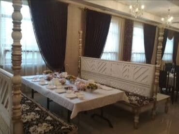 бу столы стулья: Ашкана үстөлү жана отургуч, Өзү алып кетүү — 1