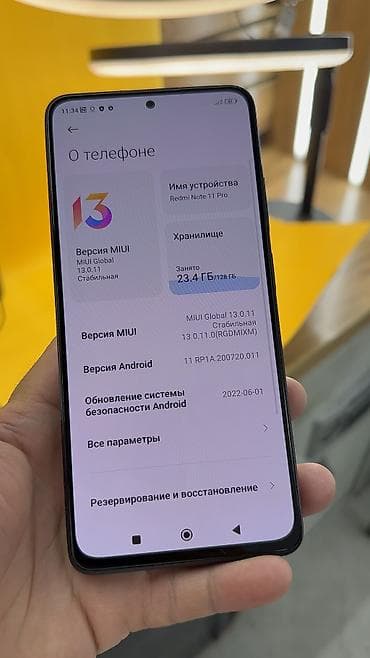 Redmi, Redmi Note 11 Pro, Колдонулган, 128 ГБ, 2 SIM — 6