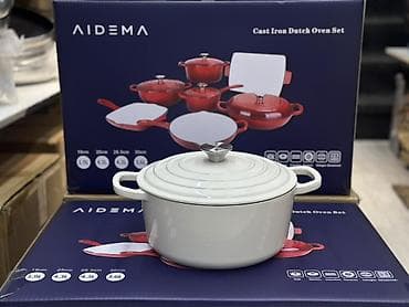 Кухонные принадлежности: Набор чугунной посуды AIDEMA — Cast Iron Dutch Oven Set — 2
