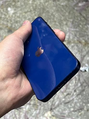 Техника и электроника: IPhone 12 mini, Б/у, 128 ГБ, Синий, Защитное стекло, Чехол, Коробка, 78 % — 1