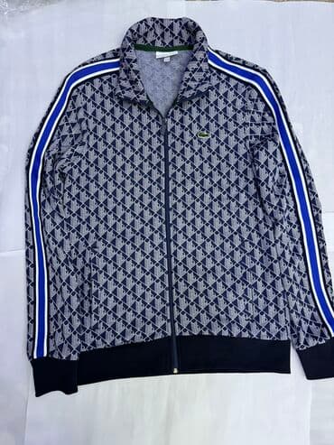 брендовые мужские спортивные костюмы из турции: Мужской спортивный костюм, S, M, L, Lacoste, Новый, цвет - Синий, Самовывоз — 3