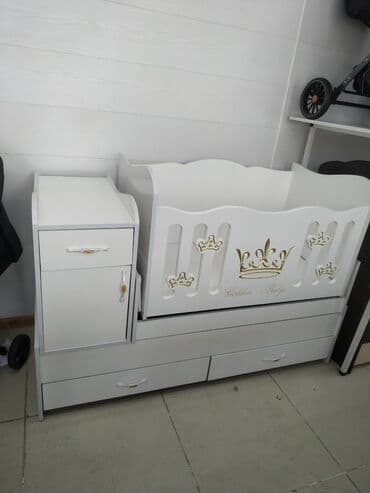 детская кровать новая: Кроватка 3в1 трансформер
1 кроватка
2) люлька
3) комод — 4