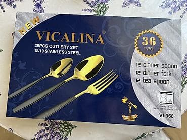 ложек: Набор столовых приборов Vicalina VL368 — 36 предметов, нержавеющая — 1