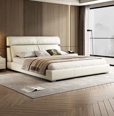 ортопедические кровати: Двуспальная кровать, Новый, Без матраса, длина - 180 см — 1