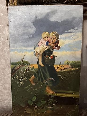 Декор жана интерьер: Живопись на холсте, в рамах. Подборка из 4 работ: 1) Балерины у воды — 6
