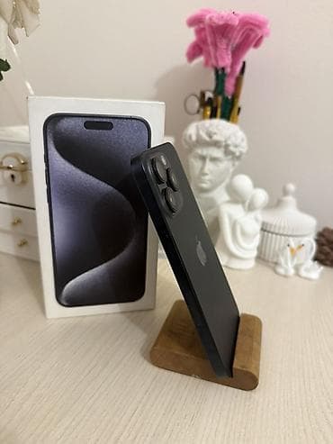 про pro: IPhone 15 Pro Max, Б/у, 256 ГБ, Black Titanium, Коробка, 89 % — 3