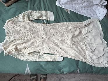 браслет chanel: Состояние (новое/1-2 раза надевала) Айвори/молочное кружевное платье — 3