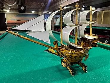 модели: Деревянная модель парусника ручной работы - Материал: натуральное — 2