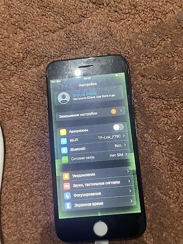 s 7 edge: IPhone 8, Б/у, 64 ГБ, Черный, Кабель, 100 % — 6