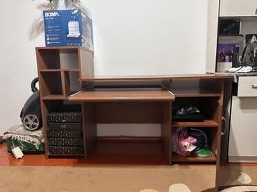 стол для компьютера на: Компьютердик үстөлү, Колдонулган, Текчелери бар — 2