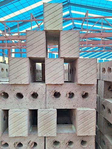 Керамический, Рифленый, Пустотелый, дырчатый кирпич, Одинарный, 250×120×65