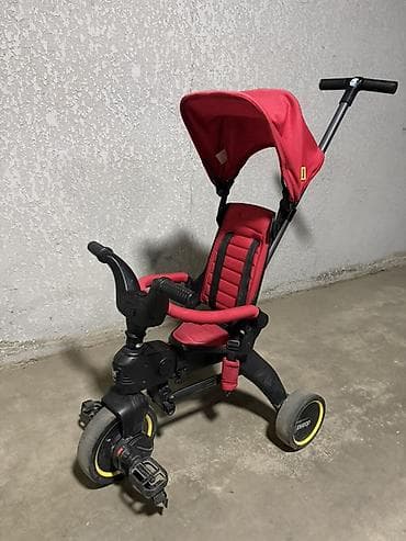 Спорт жана хобби: Детский трехколесный велосипед-коляска Doona Liki Trike (красный) - — 1