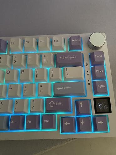 aoc 24: Клавиатура, Ajazz, Механическая, Bluetooth, Проводное подключение, Размер: 75% — 3