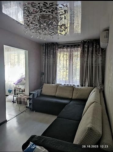 Кыймылсыз мүлк: 2 бөлмө, 48 м², 7-мкр 104-серия, 1 кабат, Дизайнердик оңдоо — 2